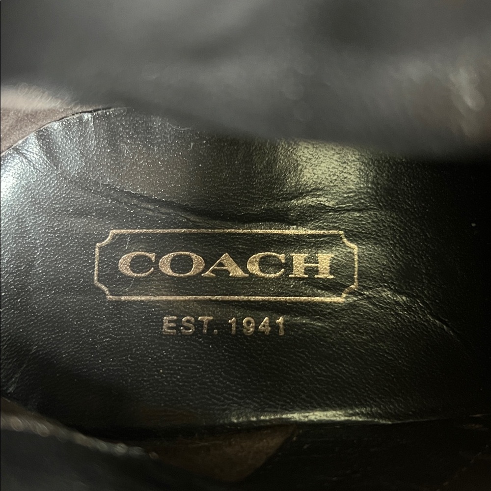 Vintage Coach Heeled Booties w/ Silver Accents - Picture 6 of 6